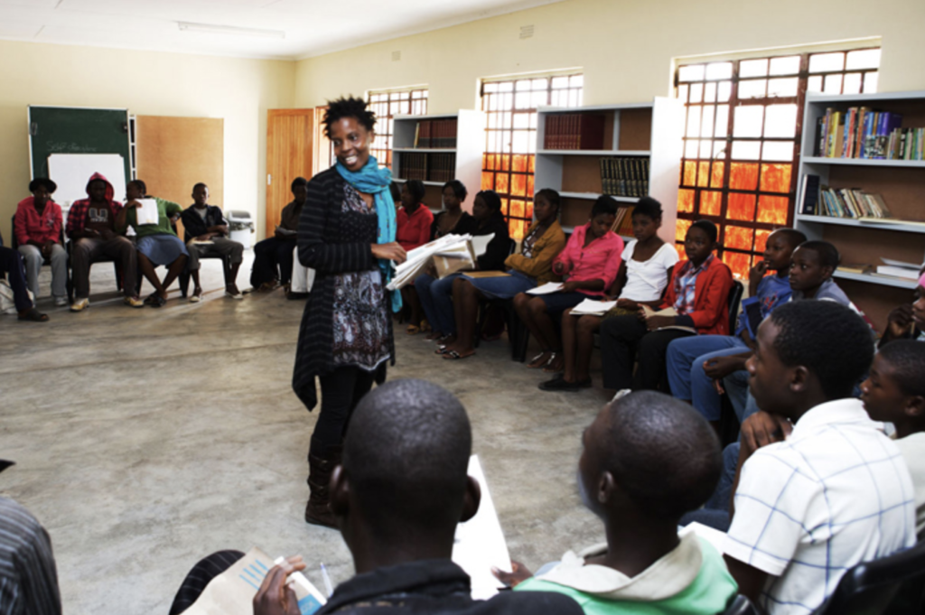 Linky Nkuna teaching at GWF