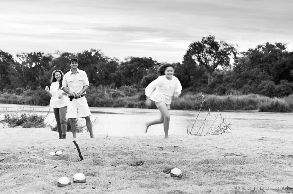 Boule in the river