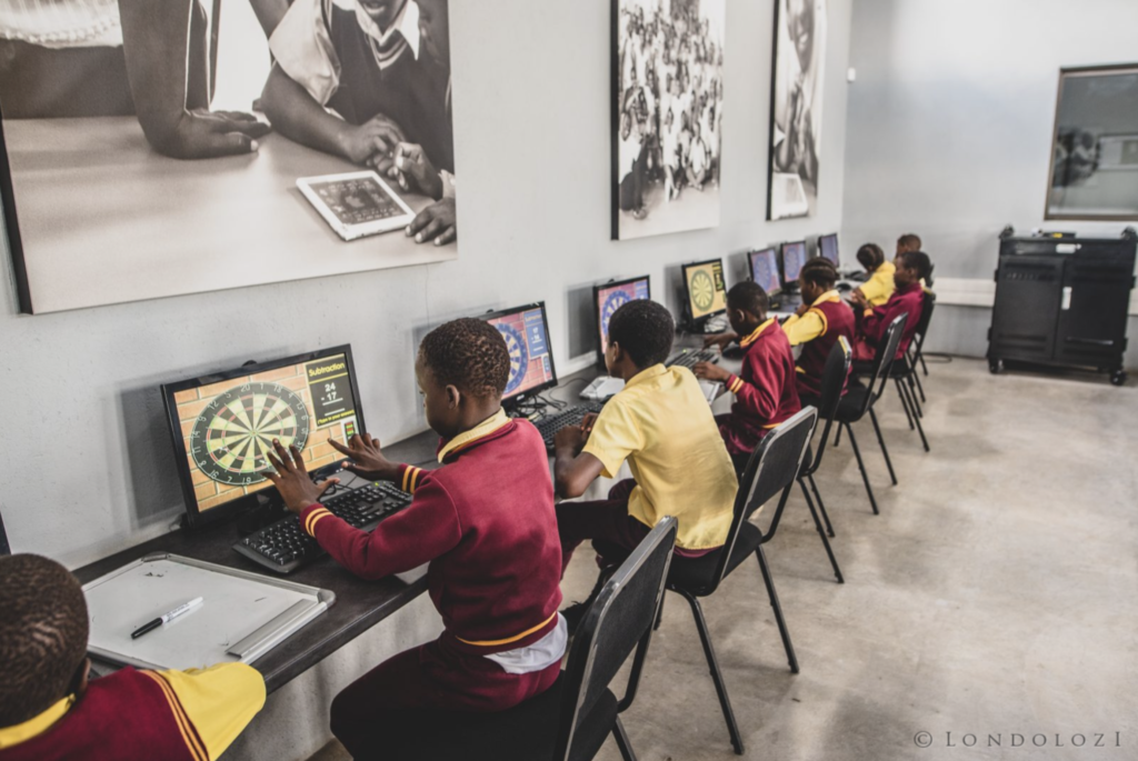 GWF learners at their computers